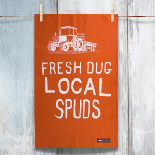 Cotton Tea Towel - Spuds-0