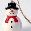 Ceramic Snowman Christmas Tree Decoration