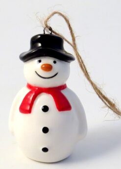 Ceramic Snowman Christmas Tree Decoration