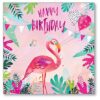 Flamingo Party Birthday Single Card-0