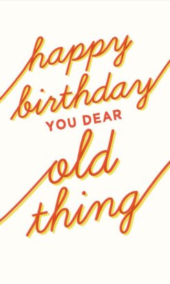 Happy Birthday You Dear Old Thing Single Card-6852