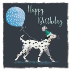 Time to Party Dalmatian Birthday Single Card-6753