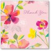 Vibrant Garden Thank You Single Card-0