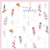 Birthday Wishes Floral Sprigs Card - Cards for Good Causes Charity Single Card - Plastic Free-0