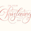 Christening Single Card-0