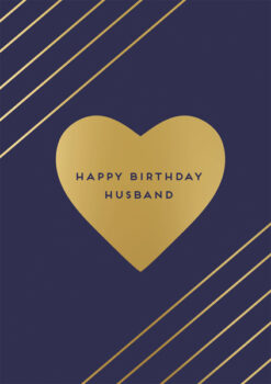 Husband Happy Birthday Single Card-0