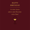Fine Wine Birthday Single Card-0
