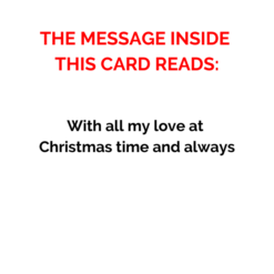 Heart Poinsettia - Wife Single Christmas Card-9393