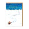 Sledging Special Friend Single Christmas Card-0