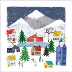 Village at Christmas - Amnesty Charity Christmas Cards - Pack of 10-10809
