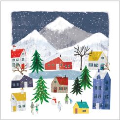 Village at Christmas - Amnesty Charity Christmas Cards - Pack of 10-0