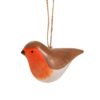 Wooden robin hanging decoration.