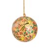 Birds Gold Papier Mache Bauble-0