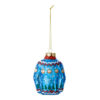 Blue Christmas Jumper Glass Tree Decoration-0