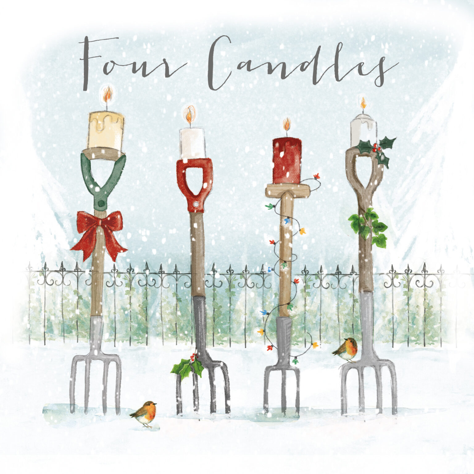 Four Candles - Perennial Charity Christmas Cards - Pack of 10-0