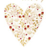 White portrait anniversary card with an ornate heart filled with gold and red flower buds, foliage and red hearts. Text at the top reads 'happy anniversary'.
