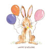 Birthday Bunny Single Birthday Card-0