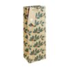 Kraft Holly Bottle Gift Bag-0