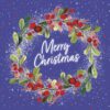 Merry Christmas Wreath - Cancer Research UK Charity Christmas Cards - Pack of 10-0