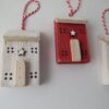 Wooden House Tree Decoration