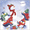 Snowman and Penguins - Epilepsy Action Charity Christmas Cards - Pack of 10-0