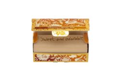 Arthouse Unlimited tubular bar of soap. Serendipity Organic Soap. The bar is white with the writing 'Sweet and adorable' across the top.