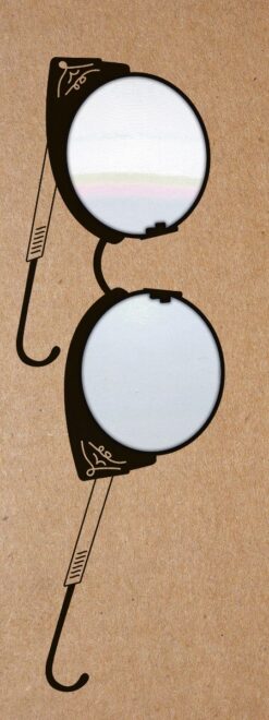 Really Useful Magnifying Bookmark in the shape of a pair of glasses.