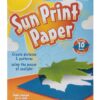 Pack of Sun Print Paper. Create patterns and pictures using the power of sunlight.
