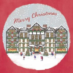 Christmas Shopping in Town - GUTS fighting Bowel Cancer Charity Christmas Cards - Pack of 10-0