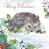 Hedgehog in the Holly - Lymphoma Action Charity Christmas Cards - Pack of 10-0