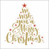 We Wish You A Merry Christmas Tree - Motor Neurone Disease Association Charity Christmas Cards - Pack of 10-0