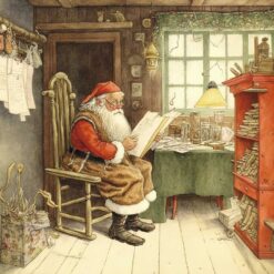 Making His List - Motor Neurone Disease Association Charity Christmas Cards - Pack of 10-0