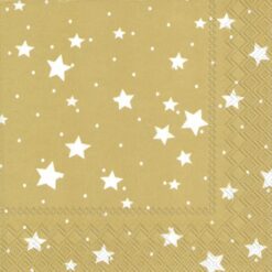 Golden Stars Cocktail Napkins-0