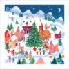Snowy Village in the Hills - NSPCC Charity Christmas Cards - Pack of 10-0