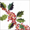Holly Berries - Perennial Gardeners Royal Benevolent Society Charity Christmas Cards - Pack of 10-0