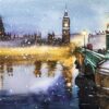 Lights on the Thames - Perennial Gardeners Royal Benevolent Society Charity Christmas Cards - Pack of 10-0