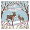 Christmas Donkeys - Samaritans Charity Christmas Cards - Pack of 10-0