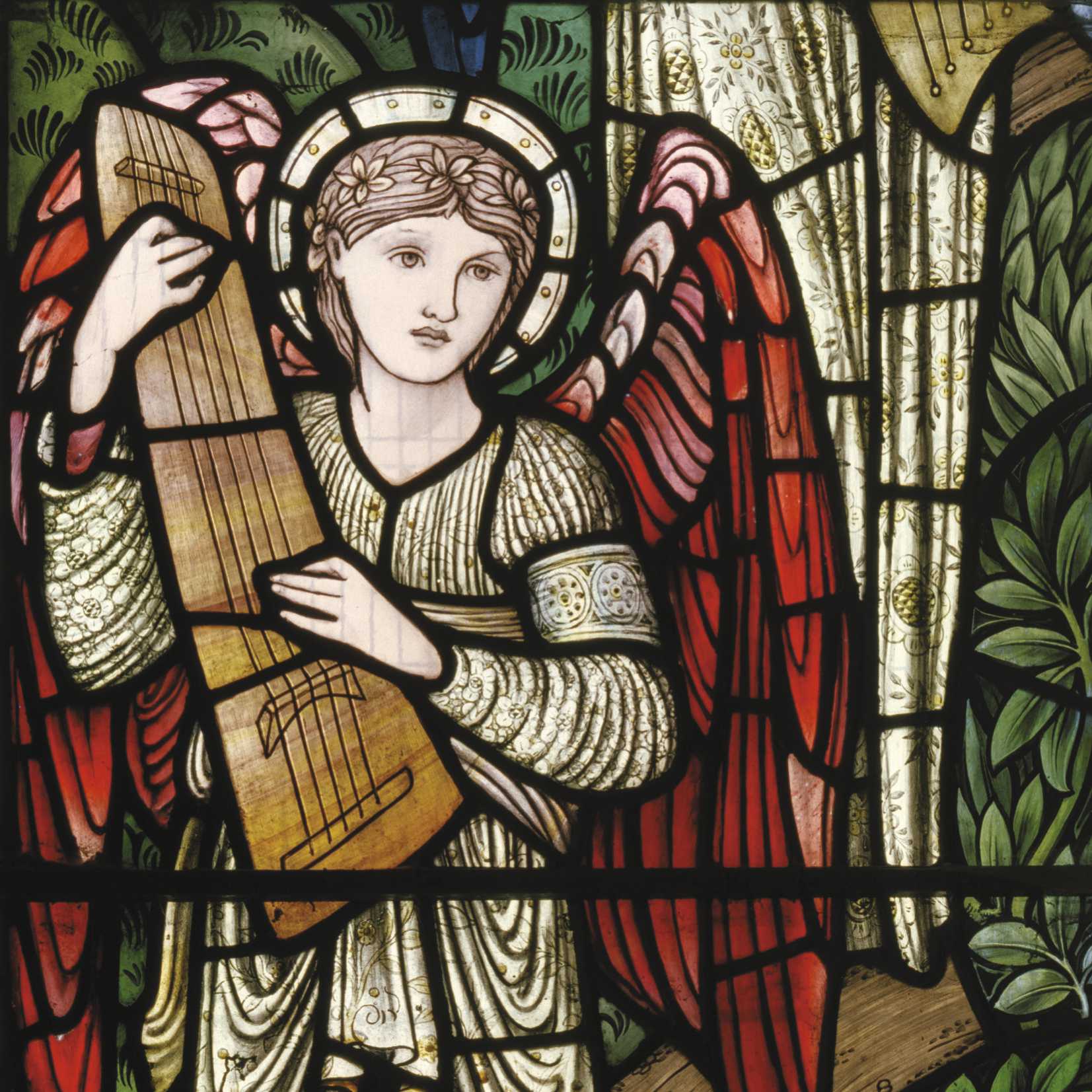 Glass Musical Angel - Shelter Charity Christmas Cards - PAck of 10-0