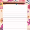Floral Things To Do Magnetic Jotter-0