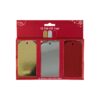 Pack of 12 foil gift tags in gold, silver and red.