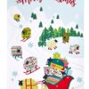 Dotty Dashing Through Snow Tea Towel-0