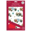 Pack of 5 sheets of Christmas Gift Wrap and Tags with a fun sheep pattern.