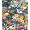 Notecards featuring a stunning display of wildflowers with butterflies flying above them.