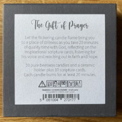 Prayer Candle Gift Set with Scripture Cards-11414