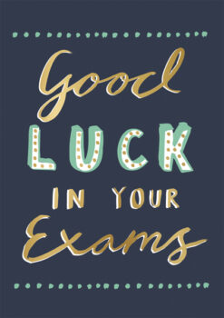 Good Luck in your exams card.