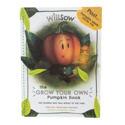 Plantable book called Grow your own pumpkin. Contains pumpkin seeds.