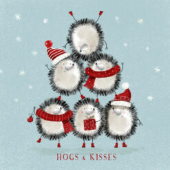 Hogs and Kisses - Alzheimer's Society Charity Christmas Cards Pack
