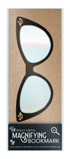 Really Useful Magnifying Bookmark in fun ladies glasses design.