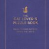 Blue hardback book: The Cat Lover's Puzzle Book.