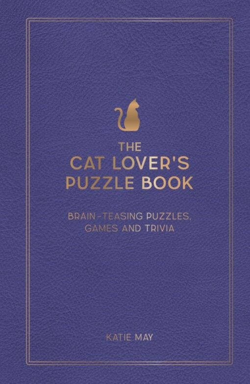 Blue hardback book: The Cat Lover's Puzzle Book.